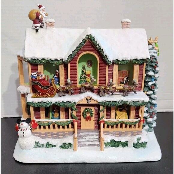 Bradford Exchange Disney TWAS The Night Before Christmas Sculpture Talks Works25 - Picture 1 of 14